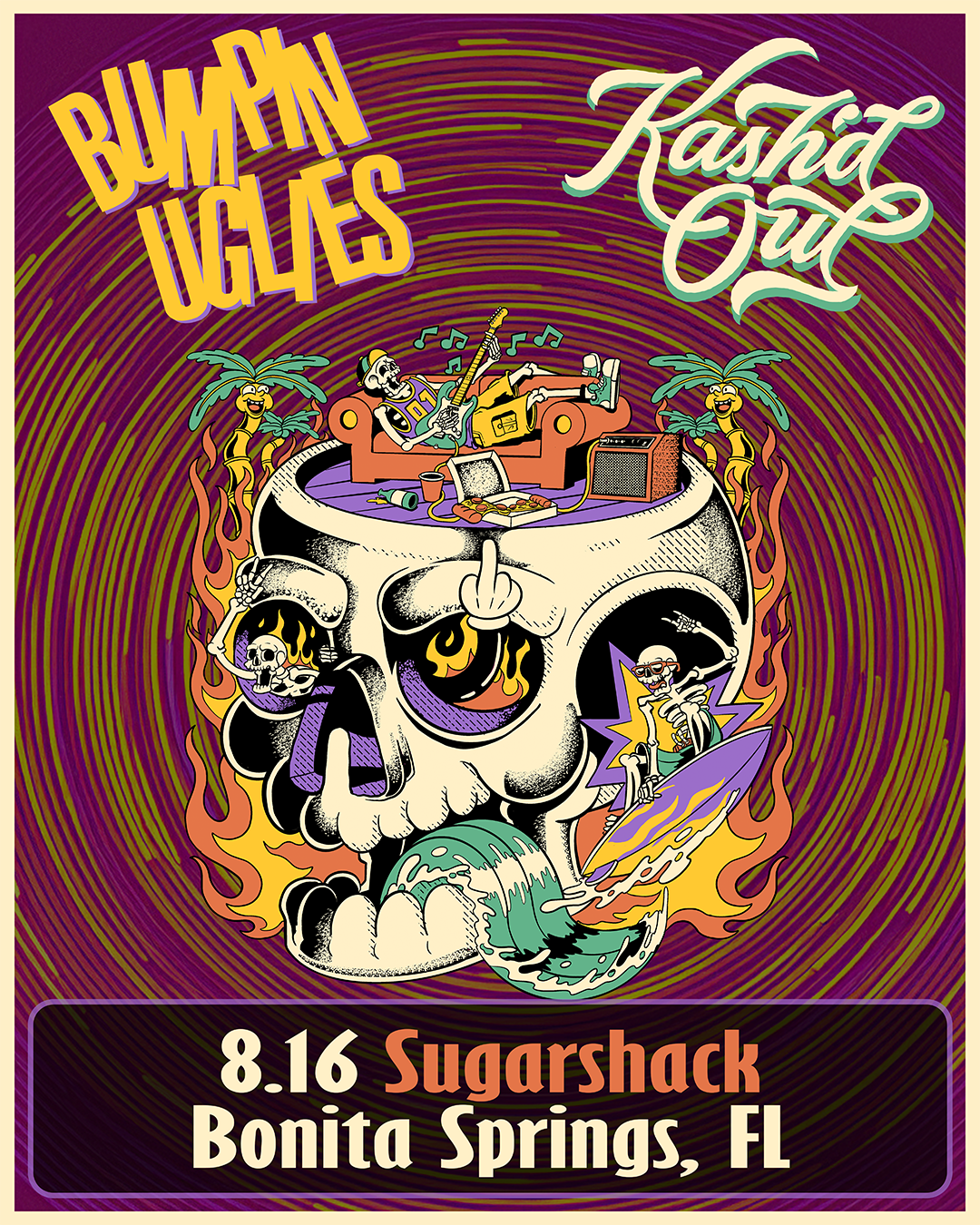 Bumpin Uglies & Kash'd Out @ Sugarshack Downtown - August 16, 2025